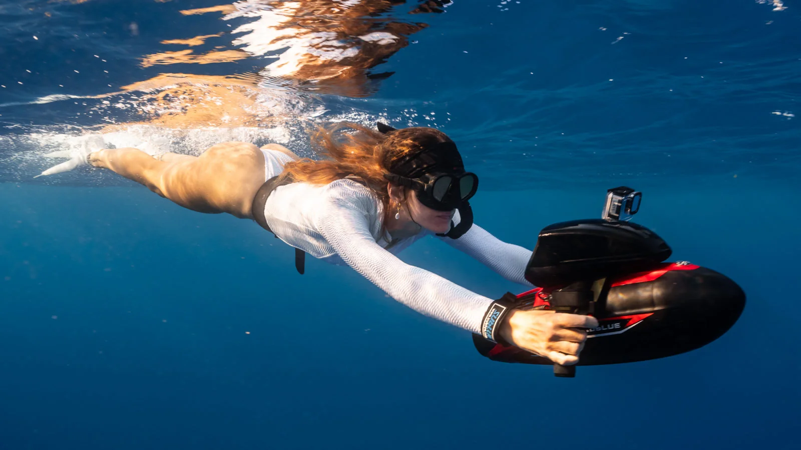 Под водой Sublue Vapor может разгоняться до скорости 10 км/ч