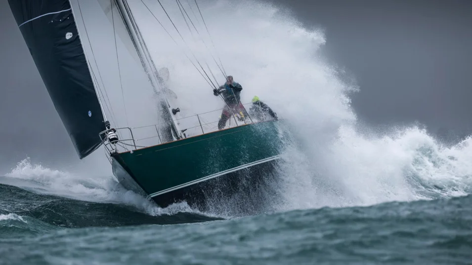 Andrew Tseng's vintage Nicholson 55 Quailo III in the 2023 race
