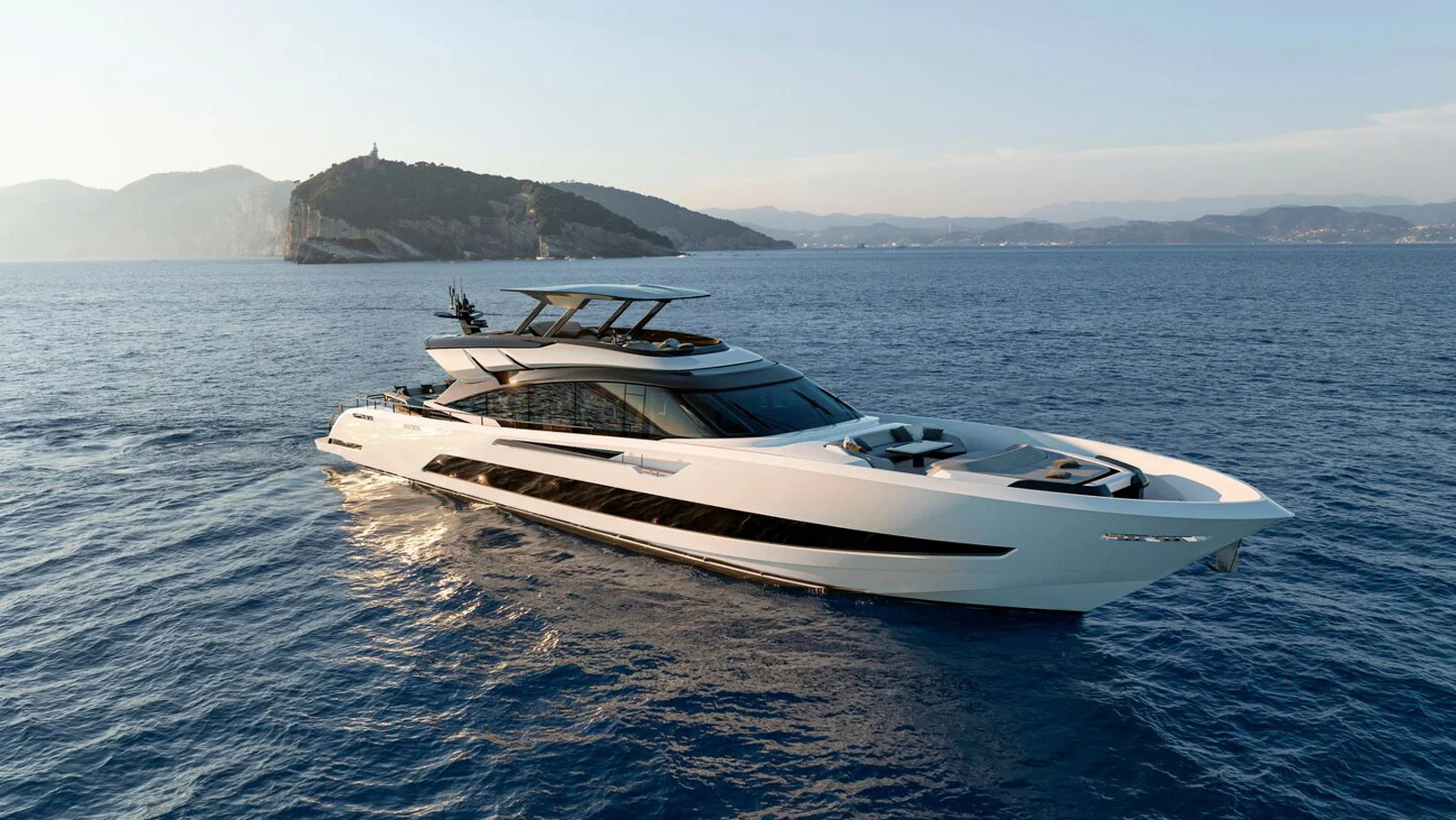 The AB 110S's hardtop is not static: it can sheter different areas of the flybridge