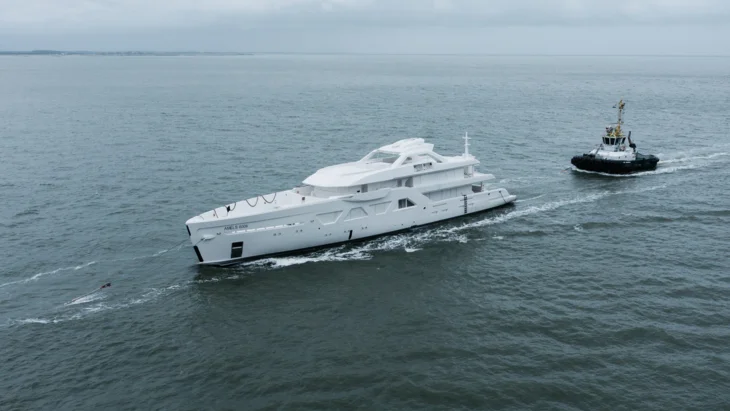 Dutch Damen Yachting has moved the eighth 60-metre Amels 60 Limited Editions superyacht to its yard in Vlissingen