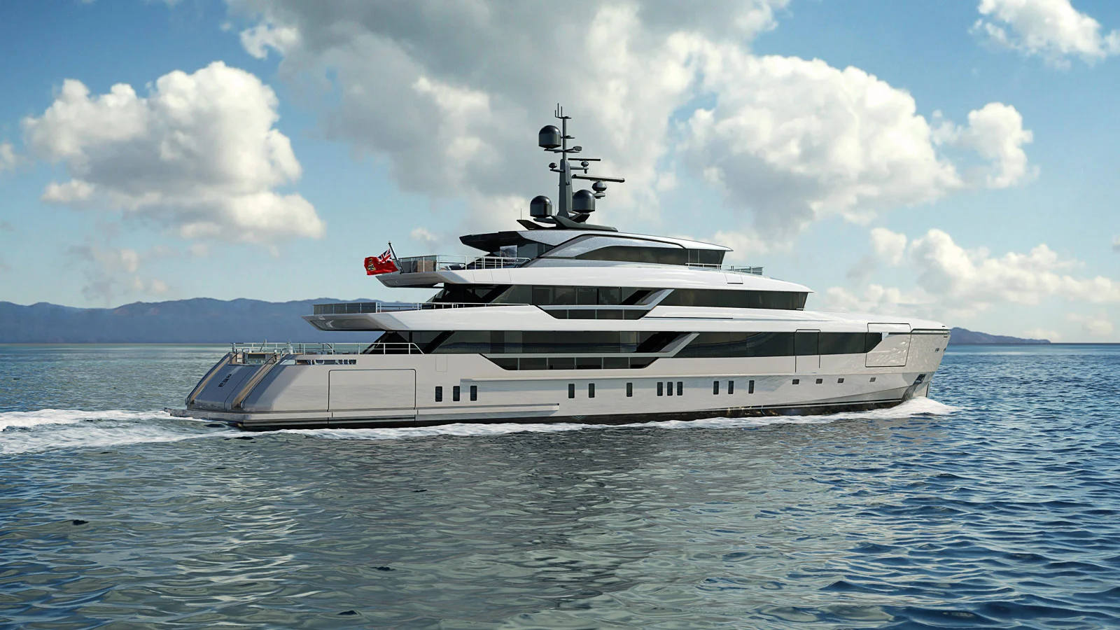 The internal volume of the 58-metre Sanlorenzo 58 Steel is comparable to that of 64-metre vessels