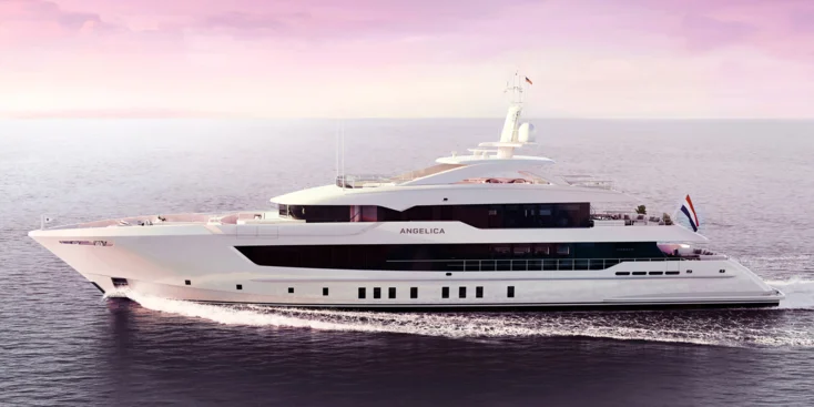 Проект суперъяхты Angelica от Heesen Yachts (55m Steel FDHF)