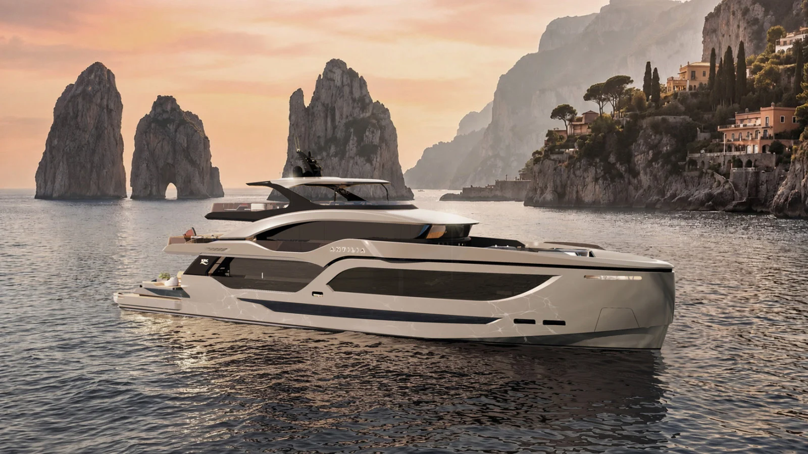 43-метровый концепт Antilia 43 был разработан турецкой верфью KRC Yachting и студией Akalin Yacht Design