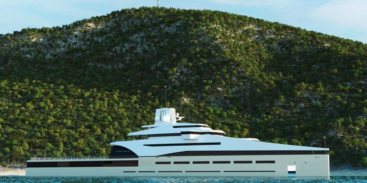 В разработке проекта GEx участвовали компании Lateral Naval Architects, Ghost Yachts и Maritime Aviation