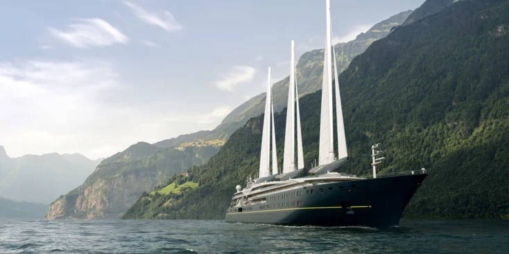 The 220-metre sailing superyacht is expected to go on her first voyage early in the summer of 2026