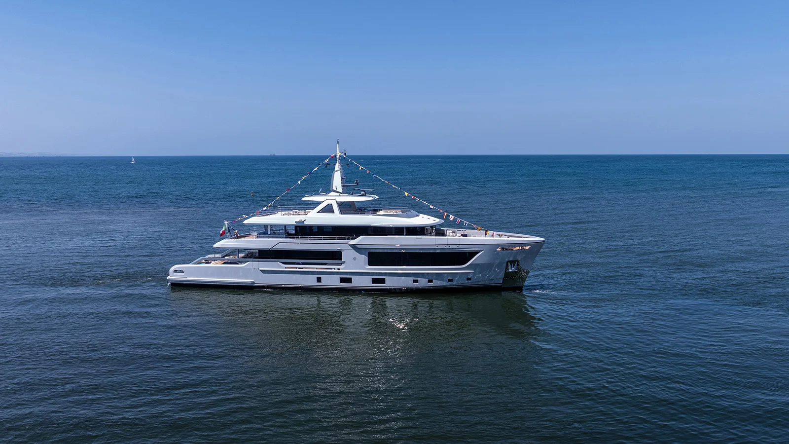 The exterior lines, as well as the interior styling of the superyacht with a length of 42.61 m and a beam of 8.67 m have been created by Francesco Paszkowski Design