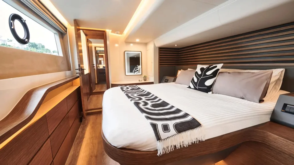 The Oceanwalker S60e comes in a three or four-cabin version