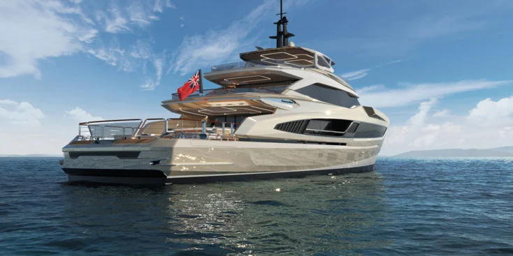 Линии экстерьера Sunseeker 40M стали более элегантными, но сохранили присущую верфи агрессию