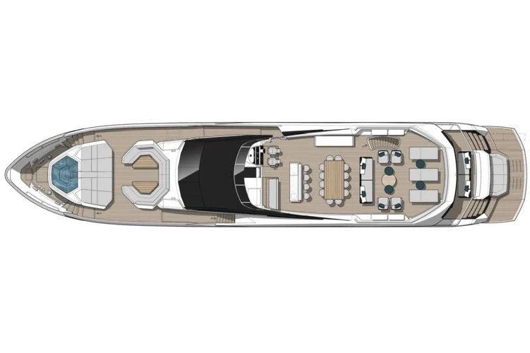 Sunseeker 120 Yacht flybridge