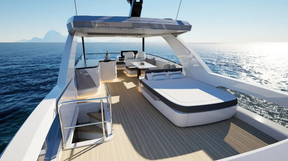 Флайбридж на Pearl 73