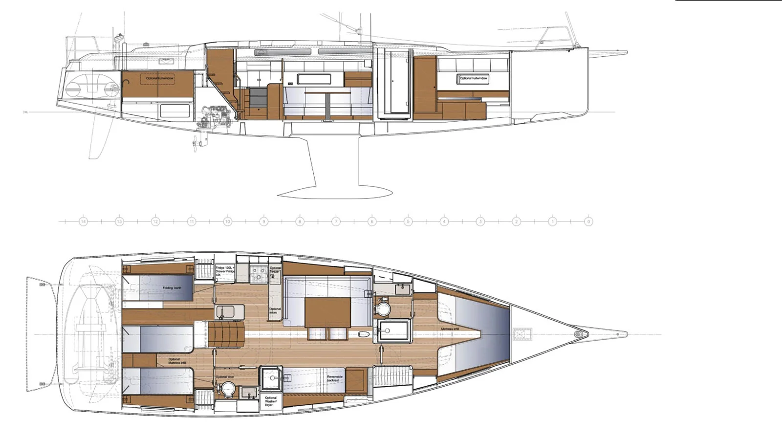 Lower Deck Layout (option)