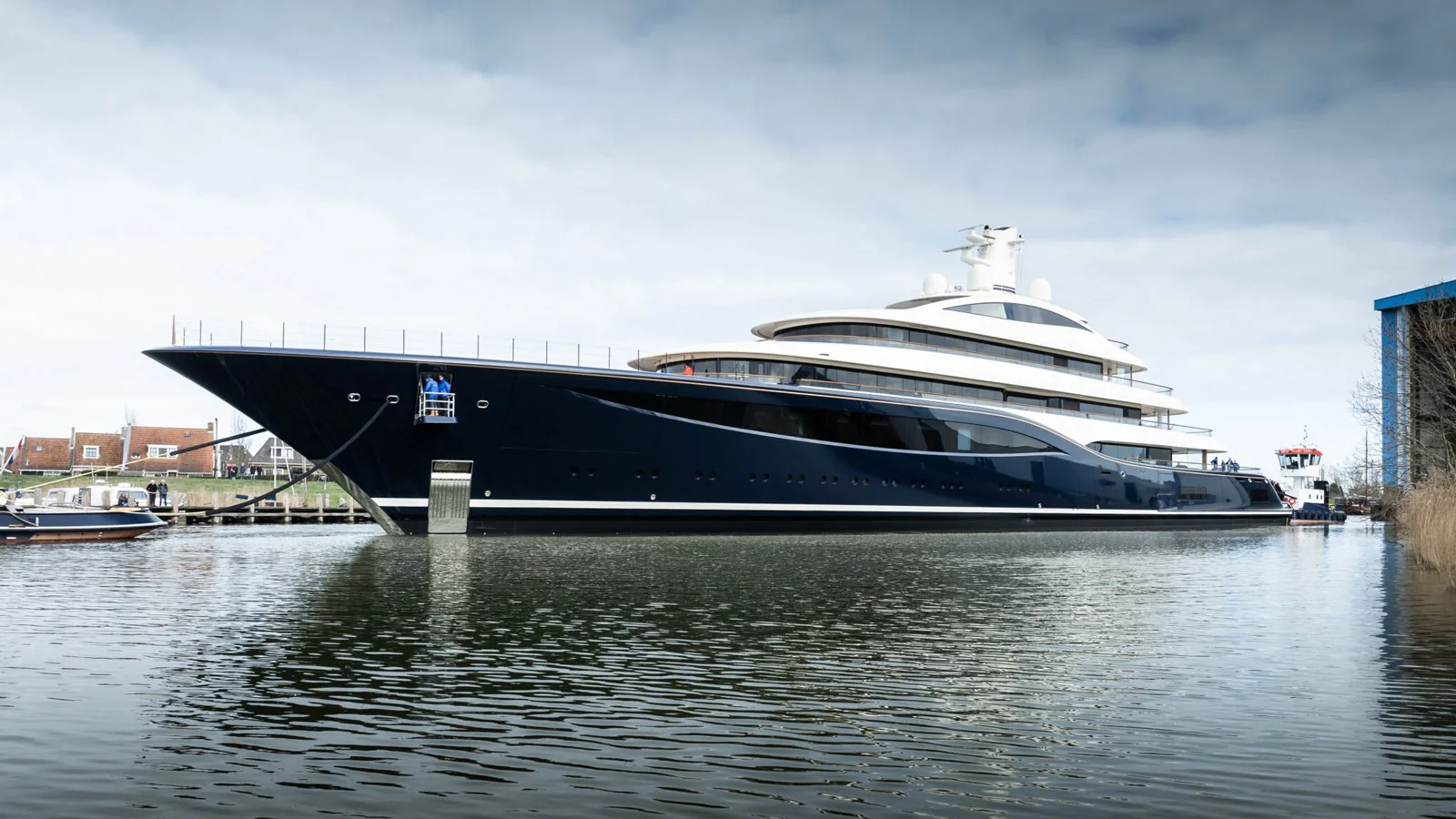 Technical launch of the 101.2-metre Destiny by Feadship