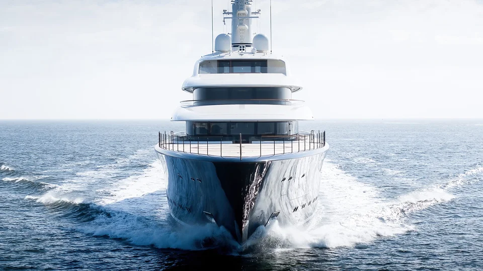 101.2-метровая суперъяхта Feadship Destiny (Project 1014) на ходовых испытаниях в Северном море