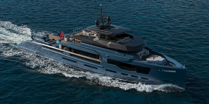 50-metre Petra explorer by Turkish RMK Yachts and Italian Hot Lab