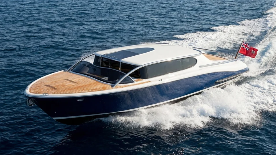 11-метровый катер сможет выступать как в качестве тендера для суперъяхты, так и лодки выходного дня