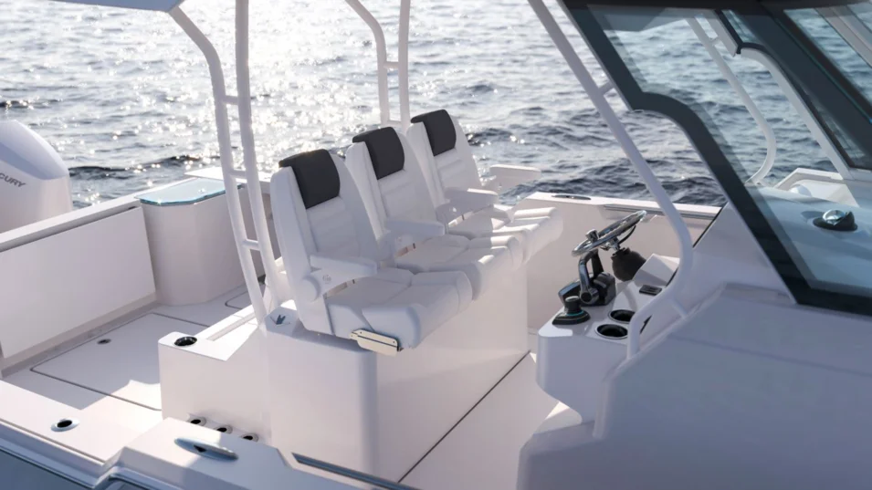  Three wide helm seats