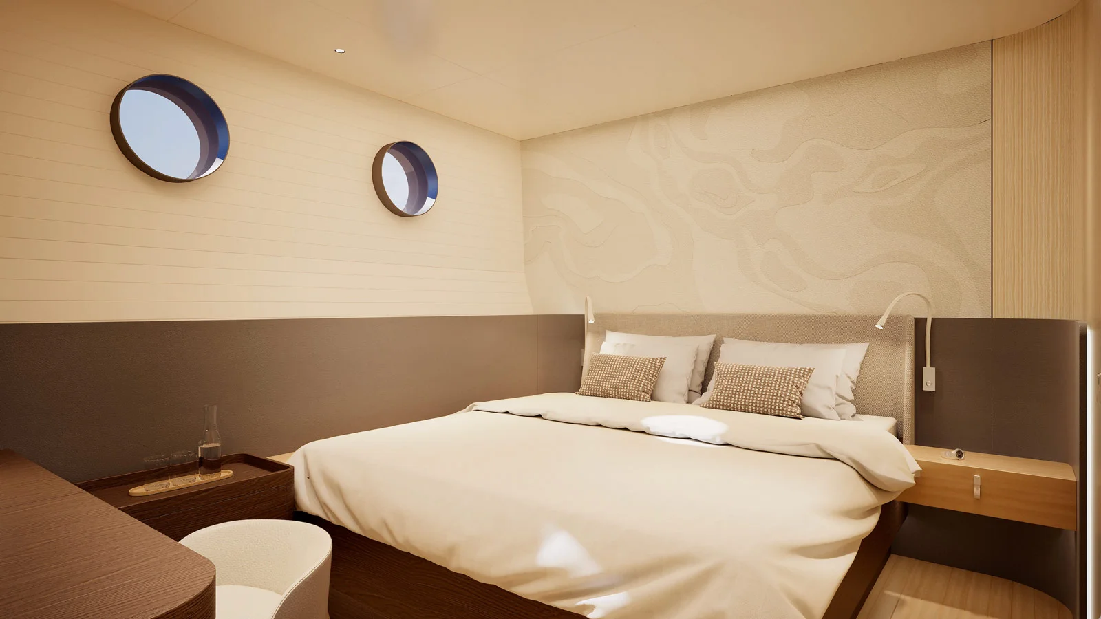 Одна из гостевых кают на SailXplorer XV53