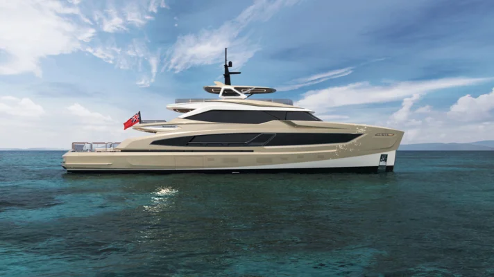 The Sunseeker 40M is the yard’s first collaboration with renowned Italian designer, Francesco Paszkowski