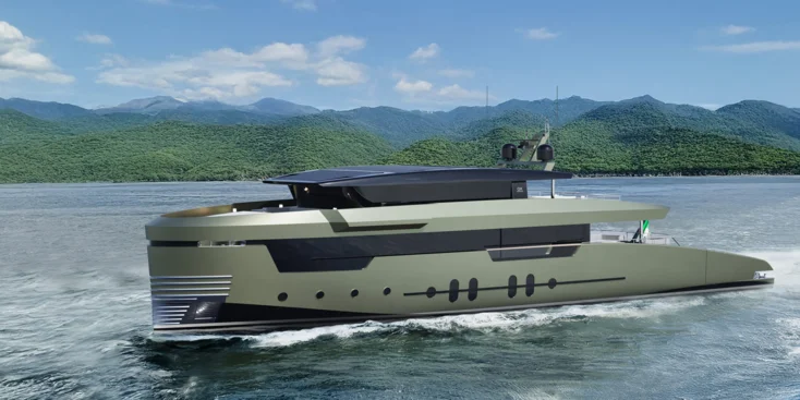 The GX38 Voyager's exterior and interior were designed by Marco Casali