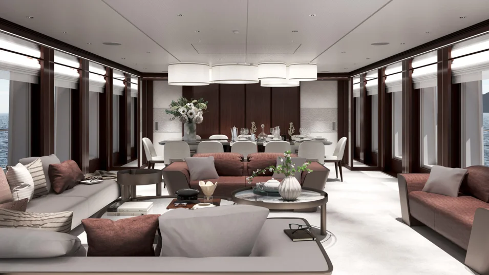 Основной салон Heesen Project Frida