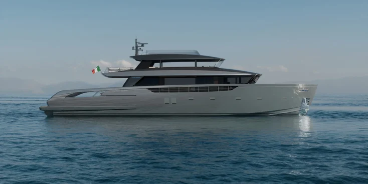 The SX120 is the new flagship in Sanlorenzo's crossover range