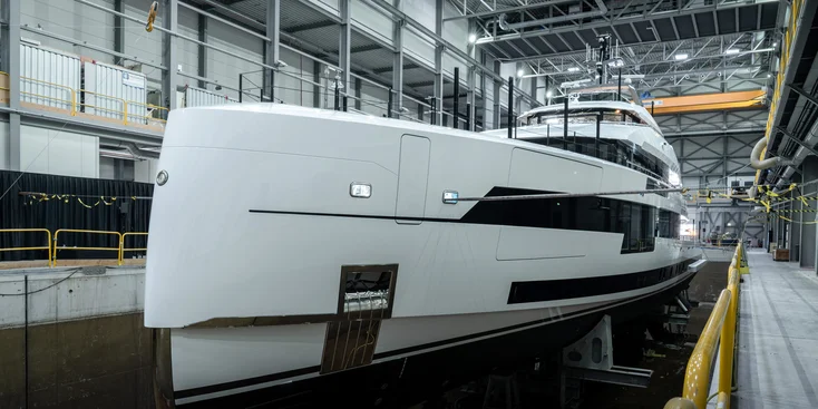 Спуск на воду кастомной 57-метровой суперъяхты Setteesettanta на верфи Heesen Yachts