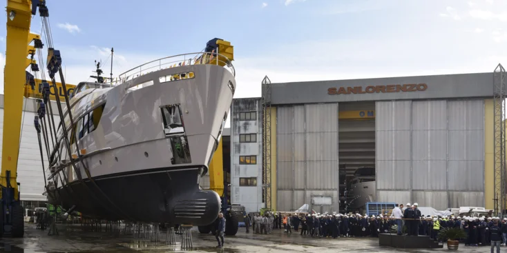 First Sanlorenzo SD132 launch