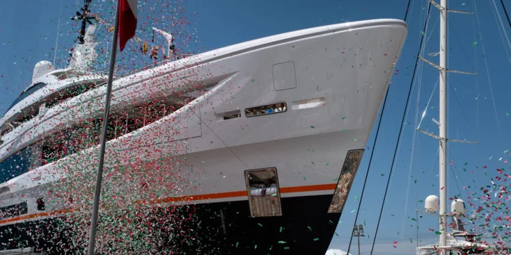 Launch of the Benetti B.Now 50M christened Xwave