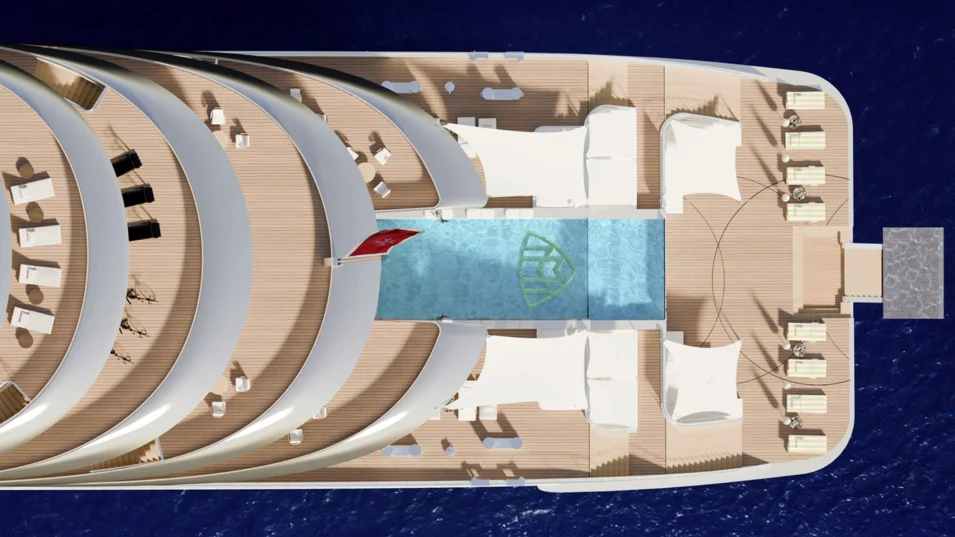 Переливной бассейн на Beyond Horizons будет двухуровневым