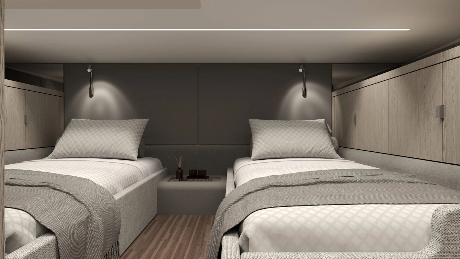 Two berths on board the MP12 aft