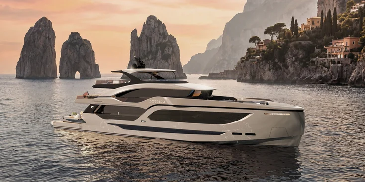 43-метровый концепт Antilia 43 был разработан турецкой верфью KRC Yachting и студией Akalin Yacht Design