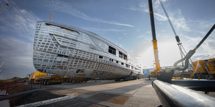 Project Zen is the largest all-aluminium superyacht ever built by Van der Valk