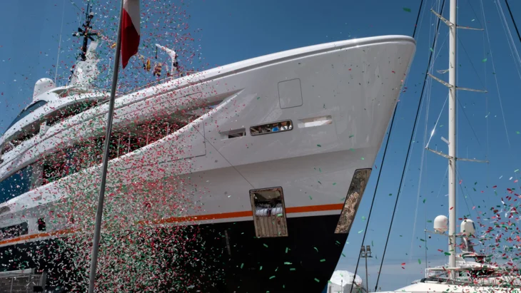Launch of the Benetti B.Now 50M christened Xwave