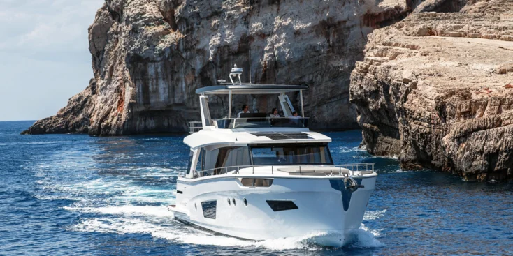 The Greenline 58 Fly Hybrid will be able to cover up to 20 nautical miles in a silent electric mode with speeds up to 6 knots