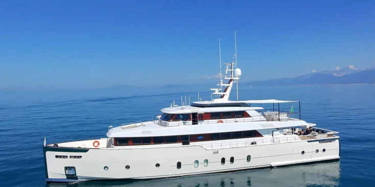 The Pleiades is the first in the Codecasa Classic Yacht 110′ series