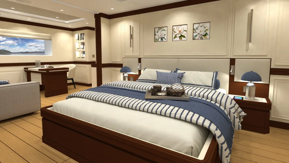 Magnolia 41m's owner's suite