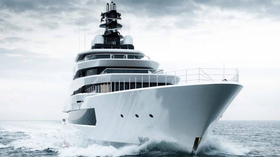 The DreAMBoat with a volume of 4,550 GT is one of the largest boats ever built by Oceanco