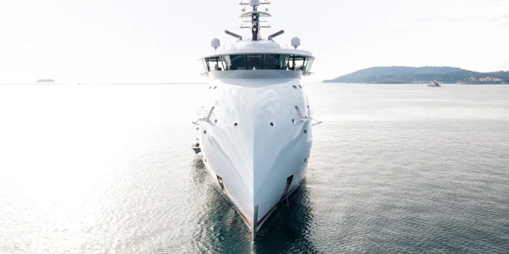 The Olivia O is the world's first X-Bow superyacht (Ulstein Verft, 88.5 m, 2018)