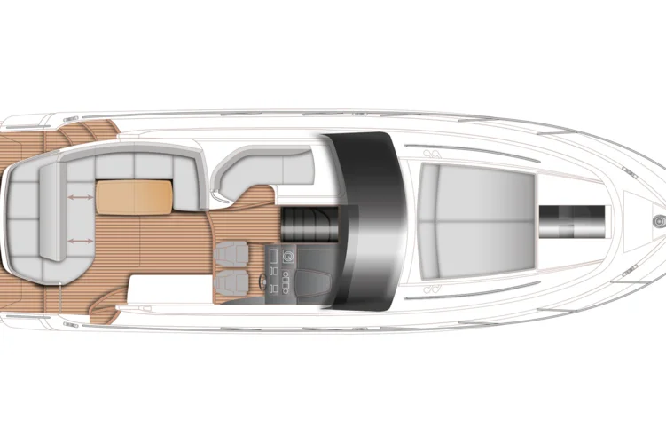 Main deck with optional sunbed