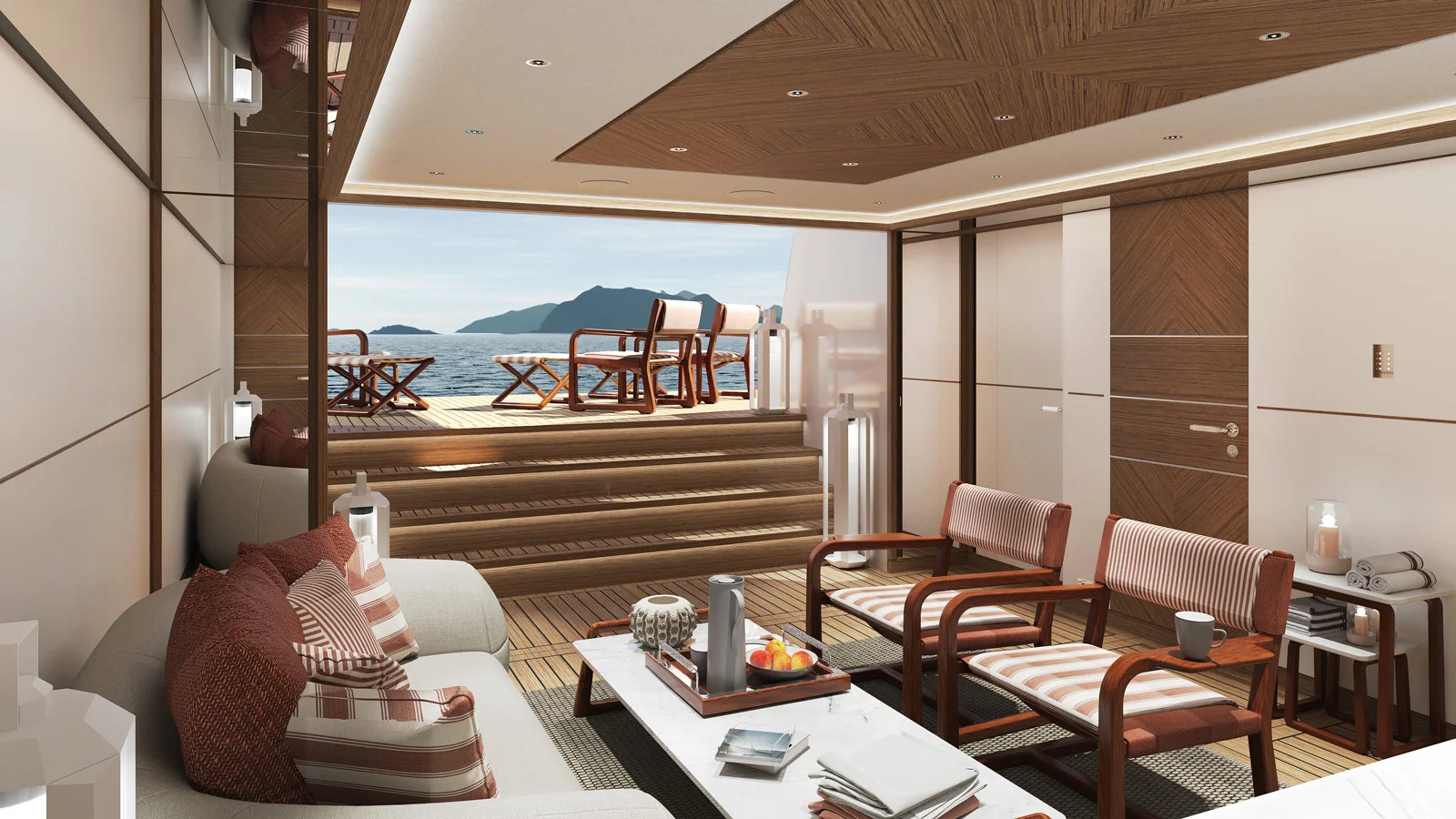 Пляжный клуб на Heesen Project Frida