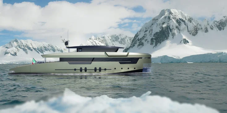 The GX38 Voyager is the first explorer yacht by GX Superyachts
