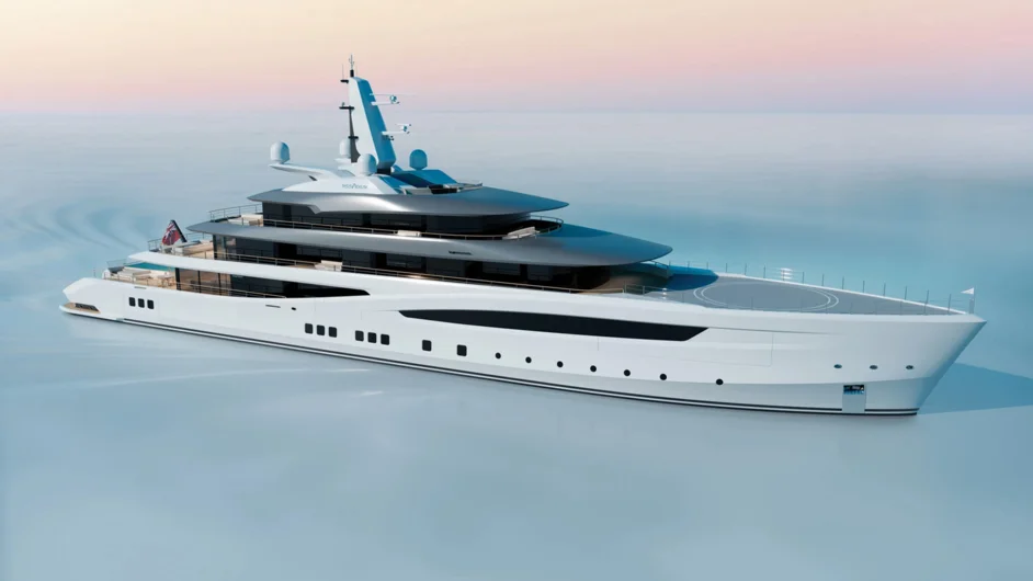 Pegasus by Oceanco: “Her unique design combines strength with lightness. A standout feature of Pegasus is the fully-private owner’s deck of 140 sqm. Flexibility of this area leaves all possibilities to match the owner’s requests in terms of arrangement”