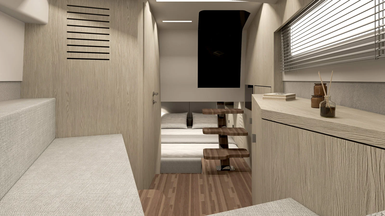 Interior space on board the MP10