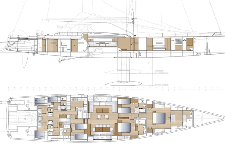 Master cabin forward