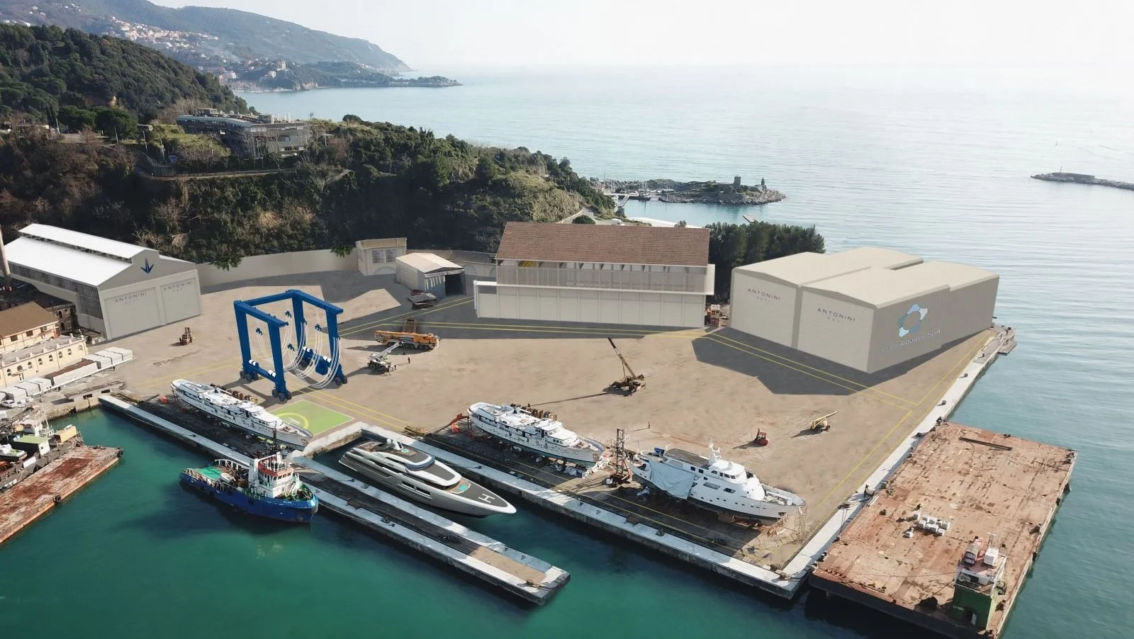 Antonini Navi shipyard in La Spezia is not only engaged in new build, but also refits