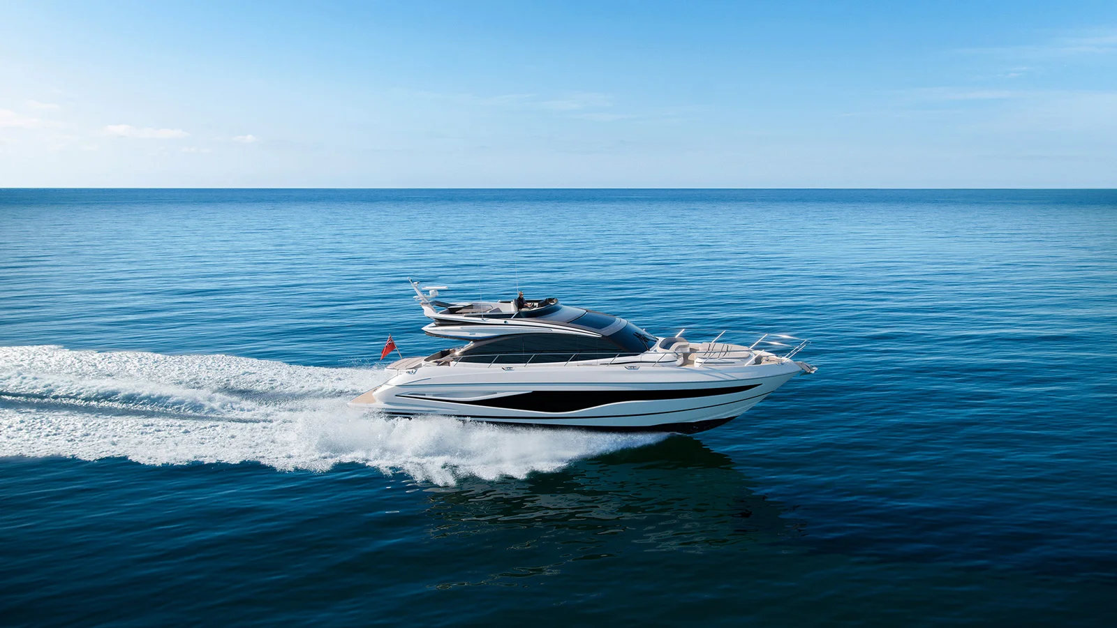 The shipyard offers the S65 either with twin MAN V8 1200 engines, or more powerful MAN V8 1400, delivering a top speed of 34-36 knots