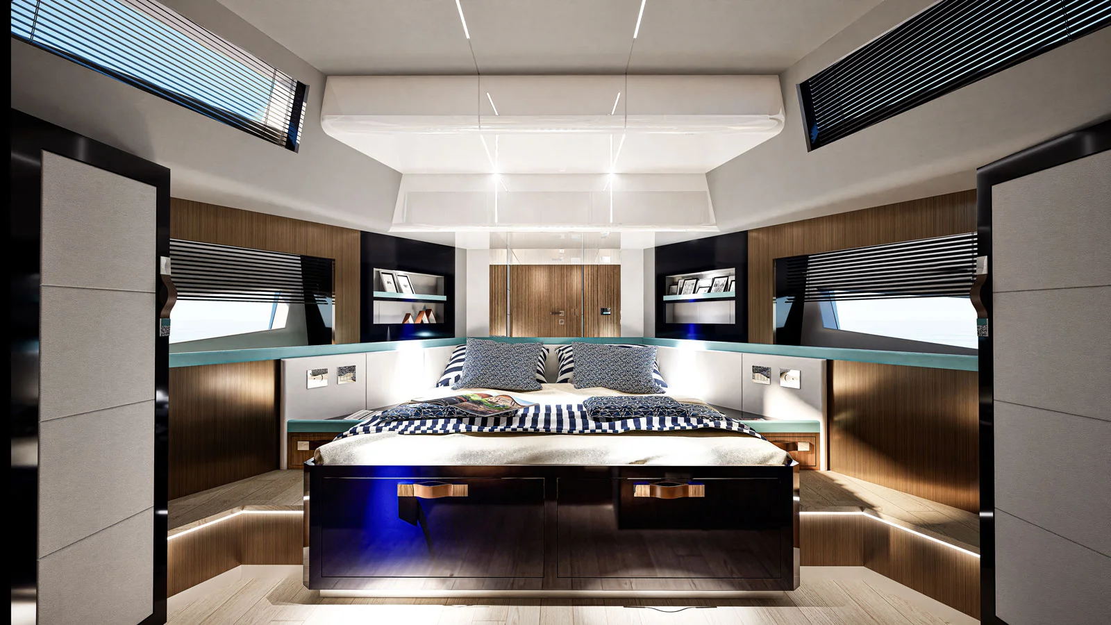 Master cabin forward