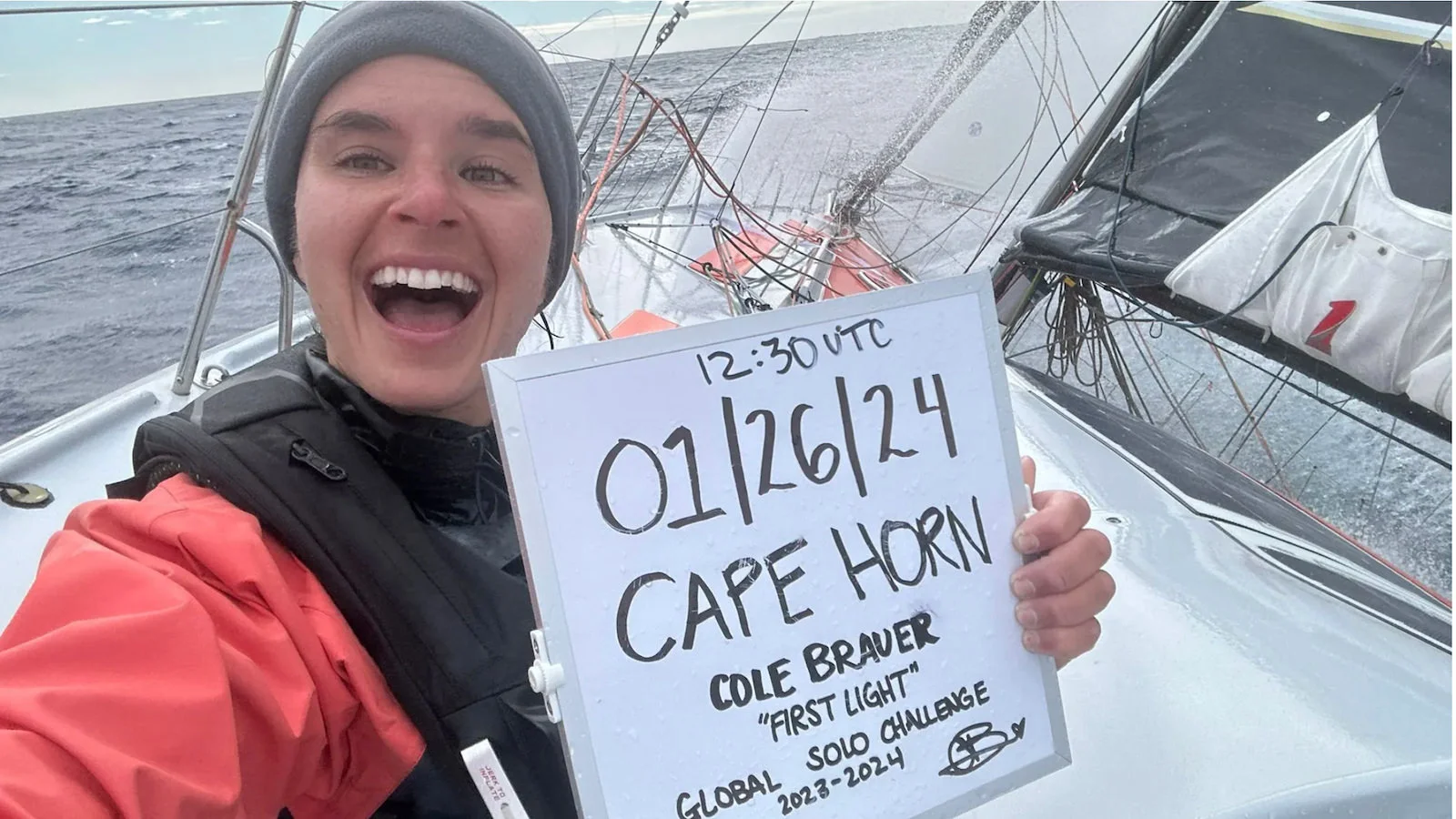 Global Solo Challenge, Cole Brauer, the boat  First Light