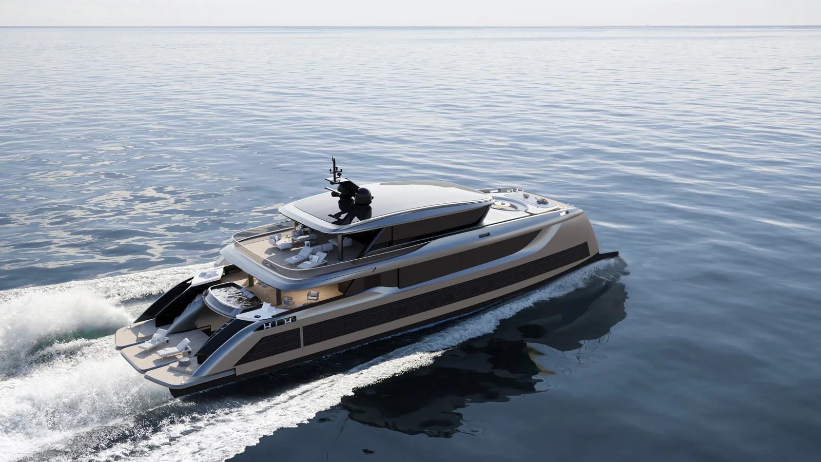 Sunreef 40M Explorer Eco is powered by twin 540 kW electric motors