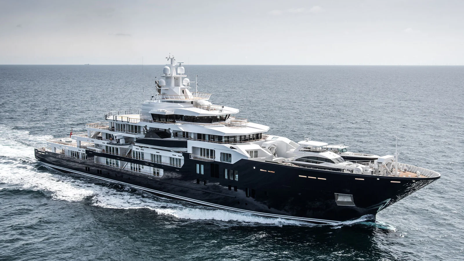 The 116-metre Ulysses explorer (now Multiverse) features three foredecks